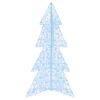 vidaXL Albero di Natale con 160 LED Bianco Freddo 150 cm Acrilico