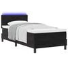 vidaXL Letto a Sorgente LED con materasso Nero 100 x 200 cm Velluto