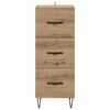 vidaXL Credenza rovere artigianale 34 x 34.5 x 90 cm Legno multistrato
