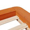 vidaXL Letto senza Materasso Marrone Cera 100x200 cm in Legno di Pino