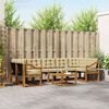 vidaXL Set di divani da esterno con cuscino 8 pcs Naturale e Beige