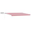 vidaXL Tettuccio Elettrico Retrattile Rosso e Bianco 5 &times; 3,5 m