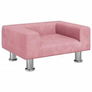 vidaXL Divano per Bambini Rosa 50x40x26,5 cm in Velluto