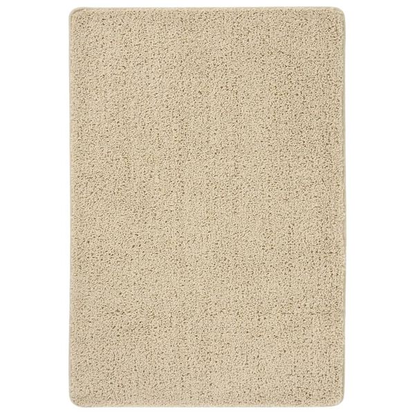 vidaXL Tappeto Shaggy Crema 120x170 cm Antiscivolo