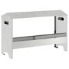 vidaXL Mangiatoia per polli Argento 81 x 32 x 53,5 cm Acciaio zincato
