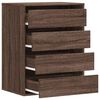 vidaXL Cassettiera Angolo Rovere Marrone 60x41x76cm Legno Multistrato