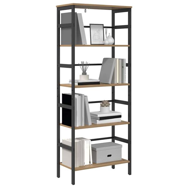 vidaXL Libreria Rovere artigianale 60 x 29,5 x 149 cm
