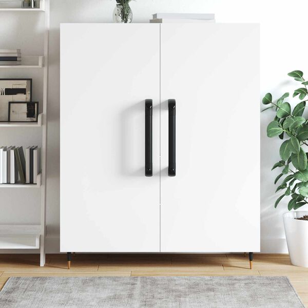 vidaXL Manico Tinta unita 2 pcs Nero 380 x 34 x 85 mm Alluminio e PP