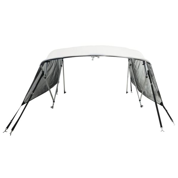 vidaXL Bimini Prua con Pareti Laterali Rete 4Archi 243x(200-213)x137cm