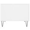vidaXL Tavolino da Salotto Bianco 50x50x40 cm in Legno Multistrato