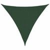 vidaXL Vela Parasole 160 g/m&sup2; Verde Scuro 3,6x3,6x3,6 m in HDPE