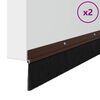vidaXL Spazzole per porte a vite 2 pcs Marrone 100 cm
