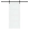 vidaXL Porta scorrevole ORKDAL Bianco e Nero 86 x 198,5 cm