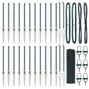 vidaXL Palo della recinzione Verde