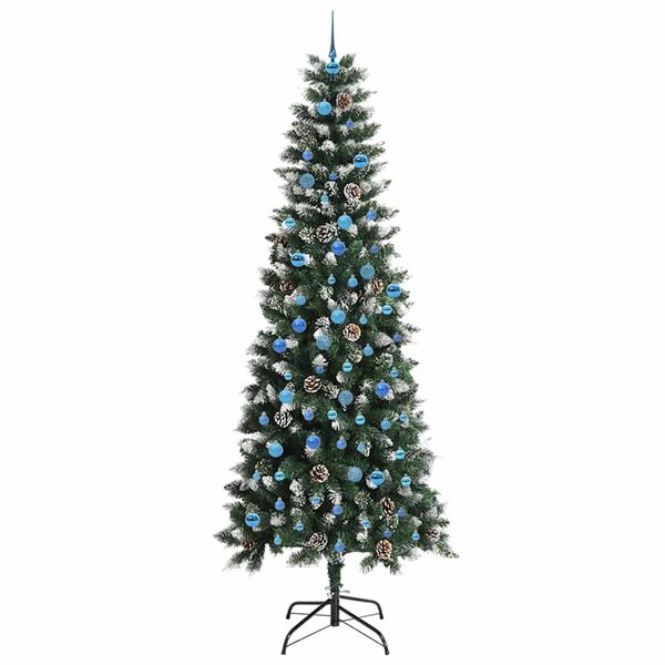 vidaXL Albero di Natale artificiale con 300 LED Verde 240 cm