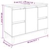 vidaXL Mobile Lavabo Rovere Sonoma 80x33x60 cm in Legno Multistrato