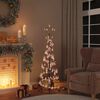 vidaXL Albero di Natale a LED con Palline 100 LED Bianco Caldo 150 cm