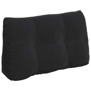 vidaXL Cuscino per Schiena Nero 80 x 24 x 50 cm Velluto