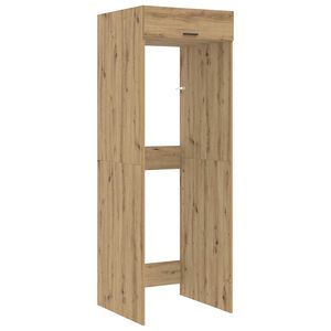 vidaXL Mobiletto per lavatrice Rovere artigianale 67,5 x 68 x 200 cm