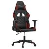 vidaXL Sedia Gaming Nero e Rosso Vino in Similpelle