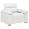 vidaXL Poltrona Bianca 100x81x84 cm in Similpelle
