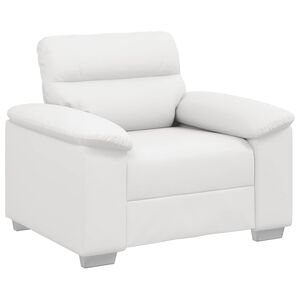 vidaXL Poltrona Bianca 100x81x84 cm in Similpelle