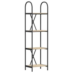 vidaXL Libreria 4 livelli 40 x 30 x 146 cm Legno ingegnerizzato
