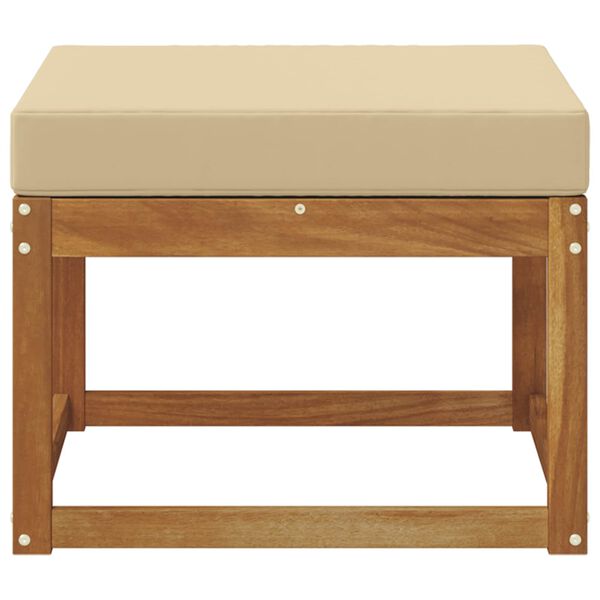 vidaXL Poggiapiedi da Esterno Legno di Acacia Massello Naturale