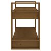 vidaXL Libreria/Divisorio Ambrato 80x35x56,5 cm Legno Massello di Pino