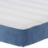 vidaXL Materasso da Letto con materasso Blu 140 x 200 cm Tessuto
