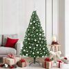vidaXL Albero di Natale artificiale con 300 LED Verde 180 cm