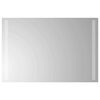 vidaXL Specchio da bagno LED Trasparente 60 x 40 cm vetro temperato