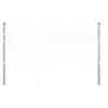 vidaXL Palo della recinzione 2 pcs Argento 100 cm