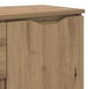 vidaXL Credenza Rovere artigianale 100 x 30 x 65,6 Legno multistrato