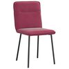 vidaXL Sedie da Pranzo 2 pz Rosso Vino in Velluto