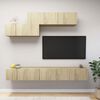 vidaXL Set di Mobili Porta TV 6 pz Rovere Sonoma in Legno Multistrato