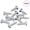 vidaXL Vite 12 pz Argento M4 x 16 mm Acciaio