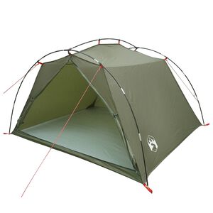vidaXL Tenda a tunnel 4 persona Verde Oliva