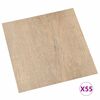 vidaXL Tavole per Pavimenti 55 pcs Marrone 5,11 m&sup2; PVC