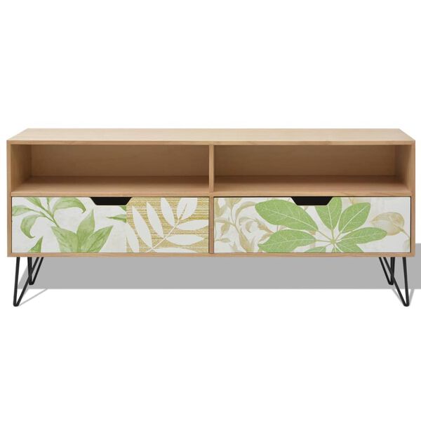 vidaXL Mobile TV in MDF 120x30x50 cm Marrone