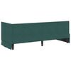 vidaXL Struttura Letto Angolare con Materasso 2 pcs Verde Velluto