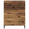 vidaXL Credenza con cassetto Legno vecchio 69,5 x 34 x 90 cm