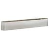 vidaXL Letto rialzato da giardino Acciaio Inox 280 x 40 x 40 cm