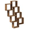 vidaXL Mensola a Muro a Cubo Antico 90x15x119,5 cm Legno Multistrato