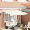 vidaXL Tenda Retrattile Crema 250 x 200 cm Poliestere e Alluminio