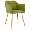 vidaXL Sedie da Pranzo 2 pz Verde Chiaro in Velluto