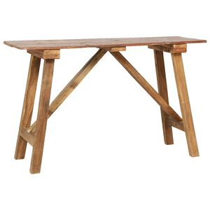 vidaXL Tavolo Consolle 130x40x80 cm in Legno di Recupero Misto