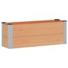 vidaXL Letto rialzato da giardino Marrone 100 x 30 x 36 cm alluminio