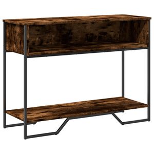 vidaXL Tavolo Consolle Rovere Fumo 100x35x74,5 cm in Truciolato