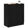 vidaXL Credenza Rovere Nero 60 x 30 x 70 cm Legno multistrato